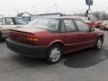 1993 Medium Red Saturn S Series SL1 Sedan  photo #3