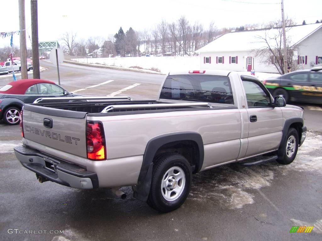 2004 Silverado 1500 Regular Cab - Silver Birch Metallic / Dark Charcoal photo #3