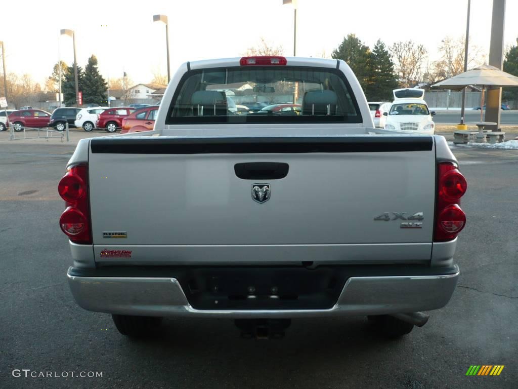 2007 Ram 1500 SLT Quad Cab 4x4 - Bright Silver Metallic / Medium Slate Gray photo #5