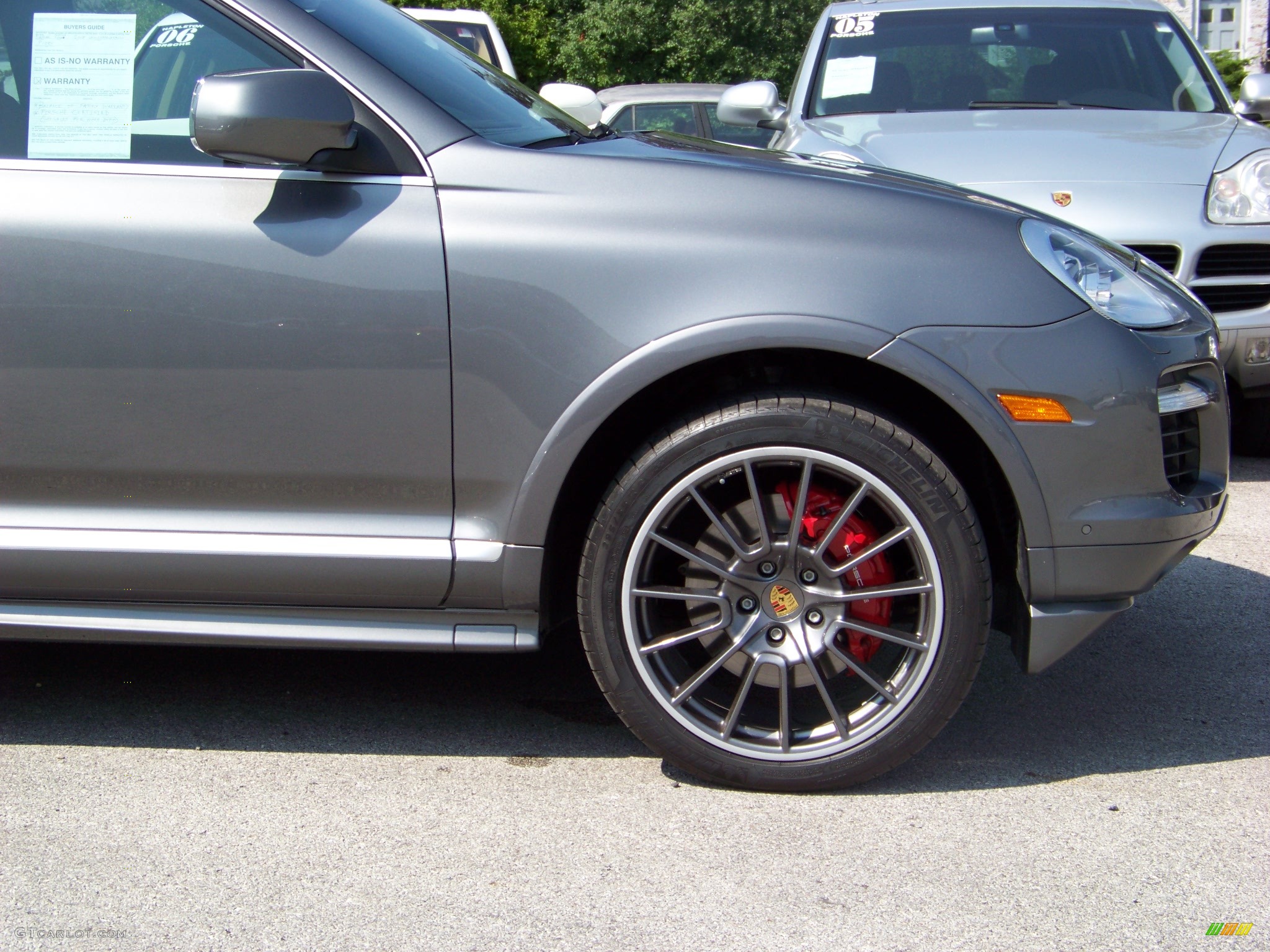 2008 Cayenne Turbo - Meteor Grey Metallic / Chestnut/Black Natural Leather photo #7