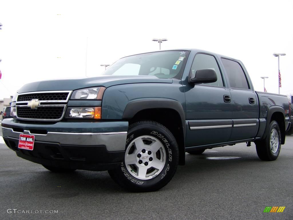 2007 Silverado 1500 Classic LT  Z71 Crew Cab 4x4 - Blue Granite Metallic / Dark Charcoal photo #5