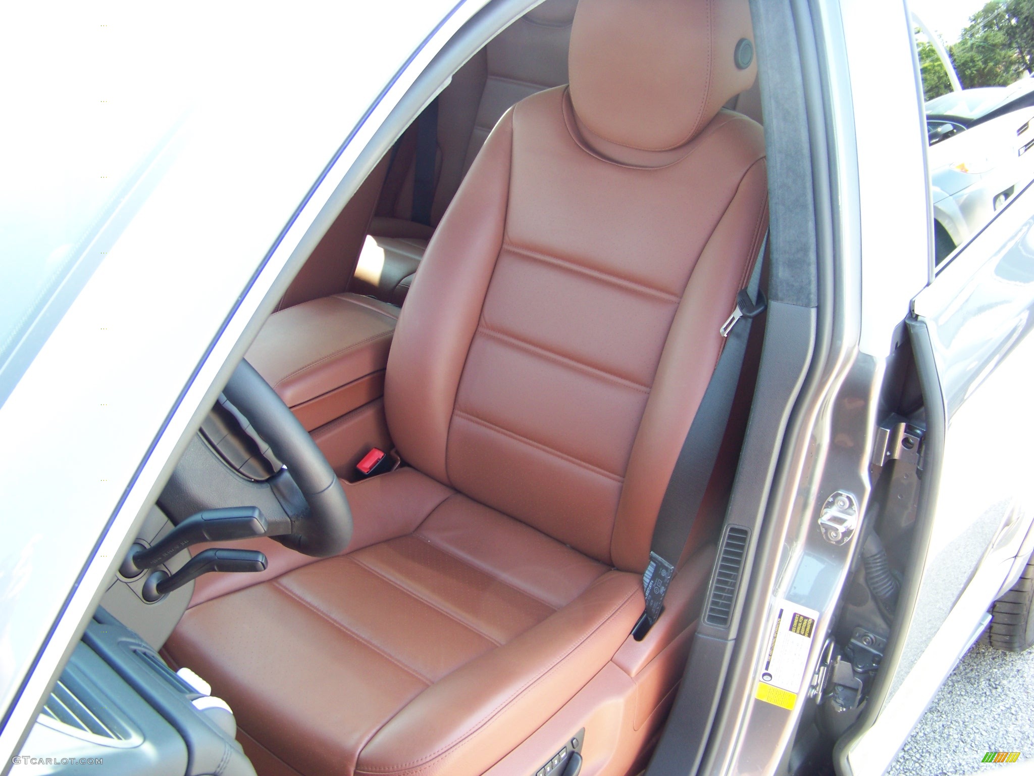 2008 Cayenne Turbo - Meteor Grey Metallic / Chestnut/Black Natural Leather photo #10