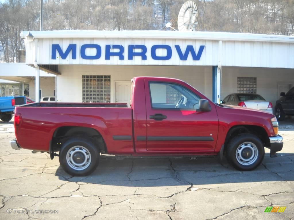 2006 Colorado LS Regular Cab - Victory Red / Medium Pewter photo #1