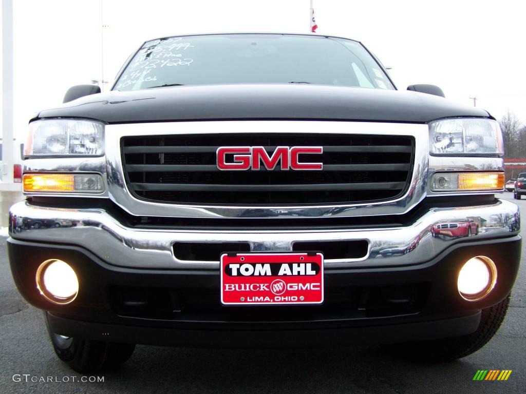 2007 Sierra 1500 Classic SLE Crew Cab 4x4 - Onyx Black / Ebony Black photo #3