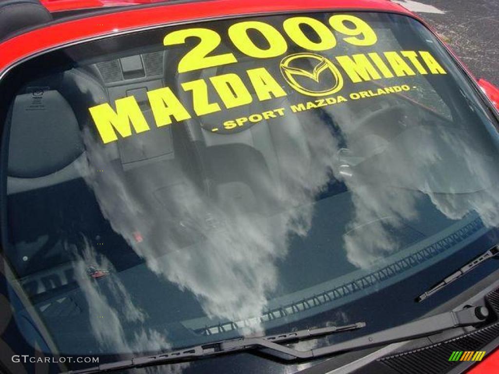 2009 MX-5 Miata Grand Touring Roadster - True Red / Black photo #3