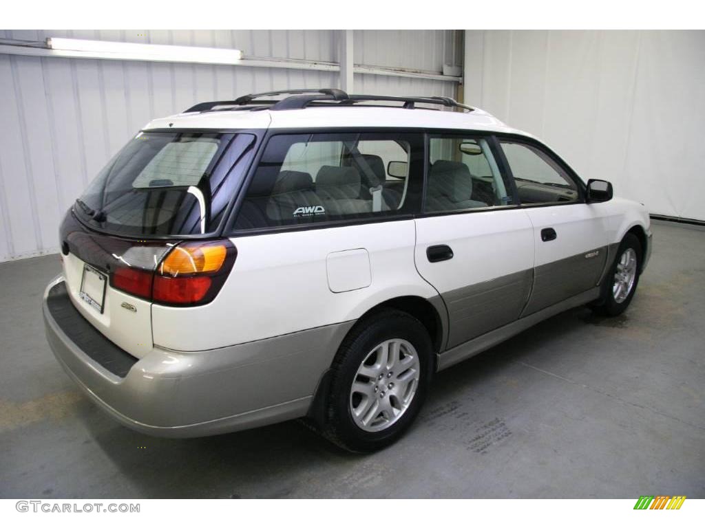 2003 Outback Wagon - White Frost Pearl / Beige photo #5