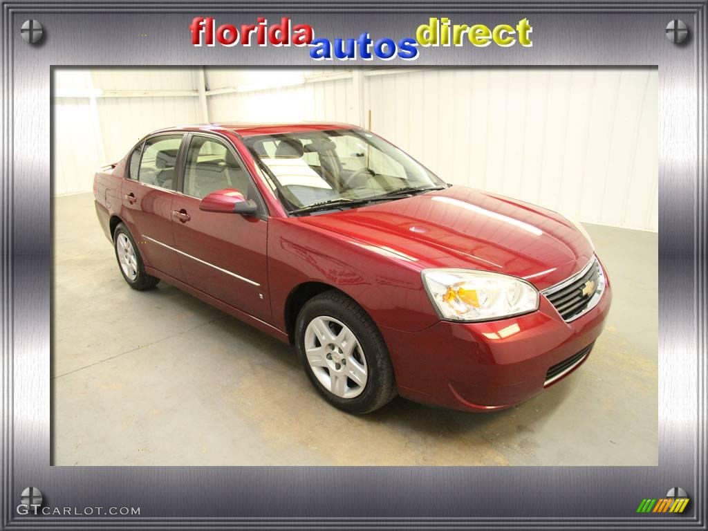 2006 Malibu LT V6 Sedan - Sport Red Metallic / Cashmere Beige photo #1