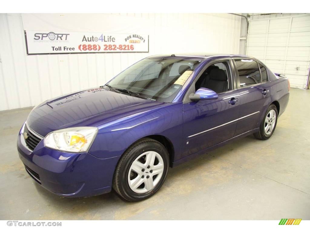 2006 Malibu LT V6 Sedan - Laser Blue Metallic / Titanium Gray photo #4