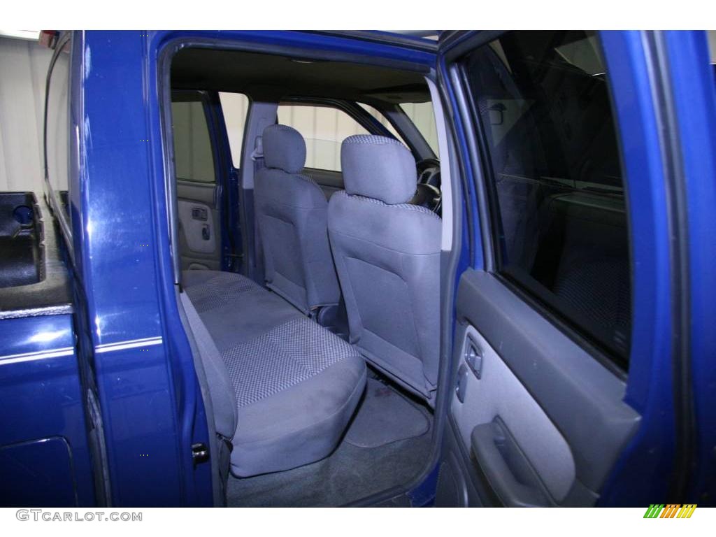 2001 Frontier SE V6 Crew Cab - Just Blue Metallic / Gray photo #10
