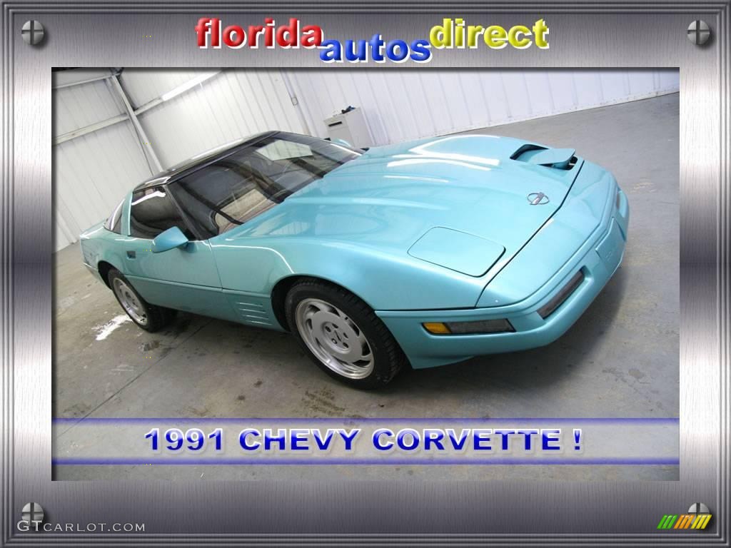 Turquoise Metallic Chevrolet Corvette