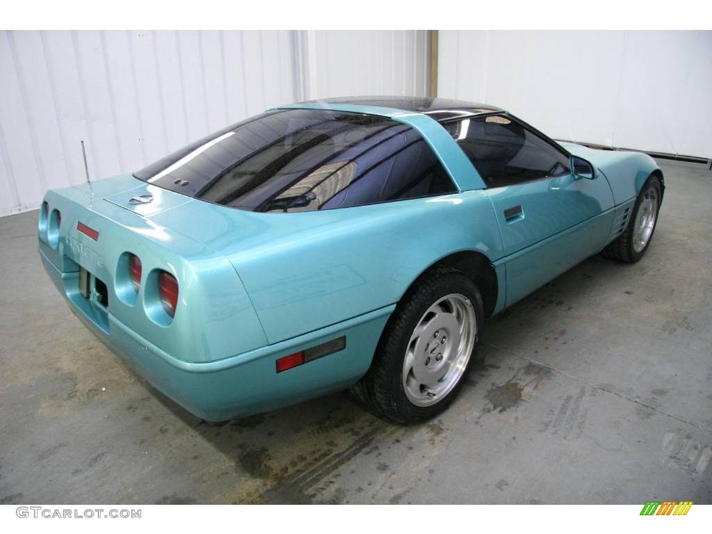 1991 Corvette Coupe - Turquoise Metallic / Saddle photo #5