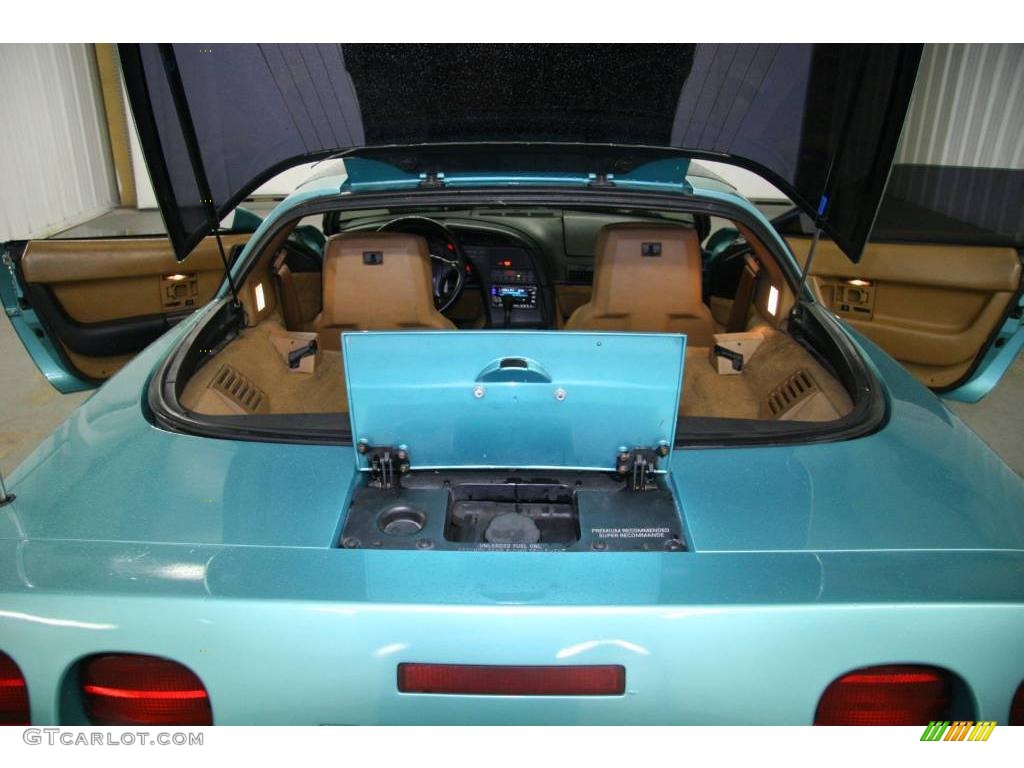 1991 Corvette Coupe - Turquoise Metallic / Saddle photo #12
