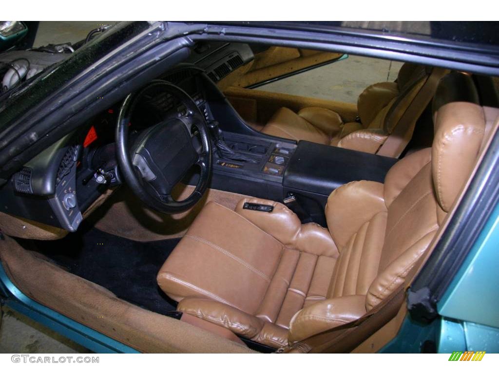 1991 Corvette Coupe - Turquoise Metallic / Saddle photo #15