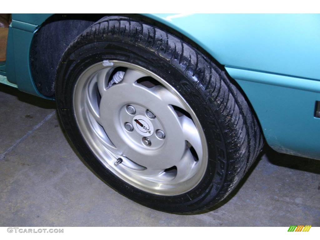 1991 Corvette Coupe - Turquoise Metallic / Saddle photo #23