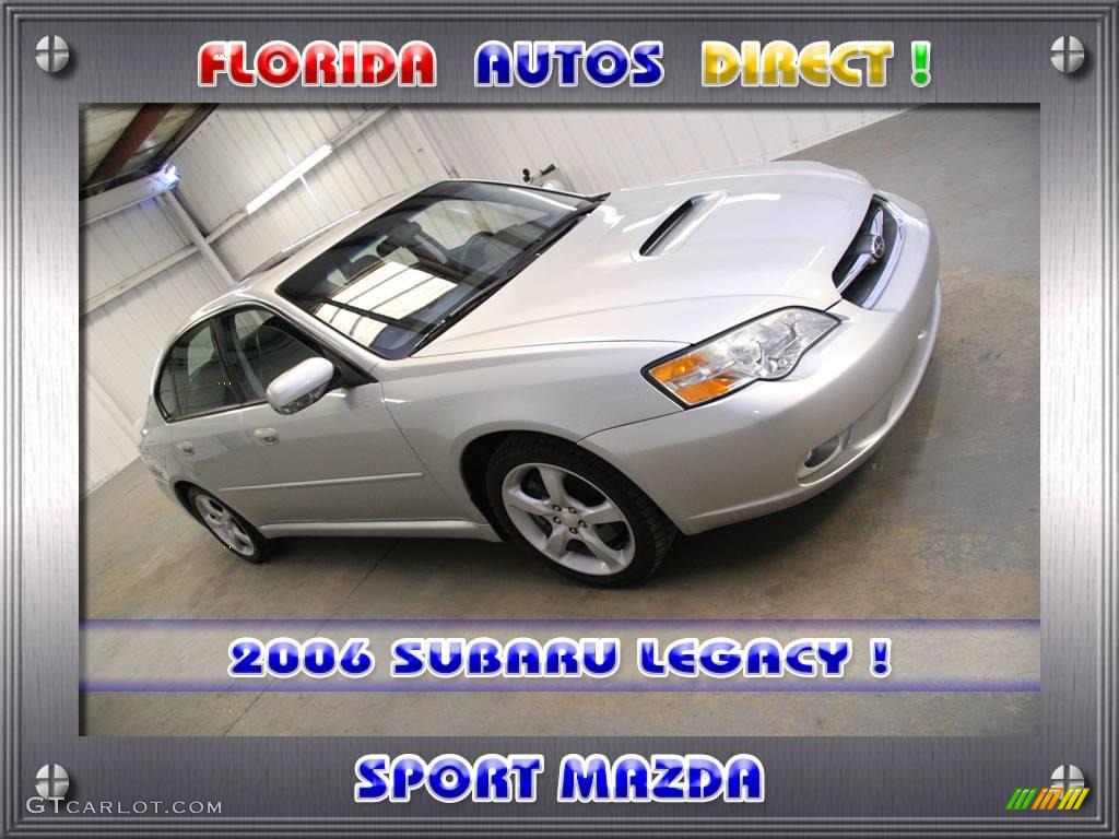 2006 Legacy 2.5 GT Limited Sedan - Brilliant Silver Metallic / Off-Black photo #1