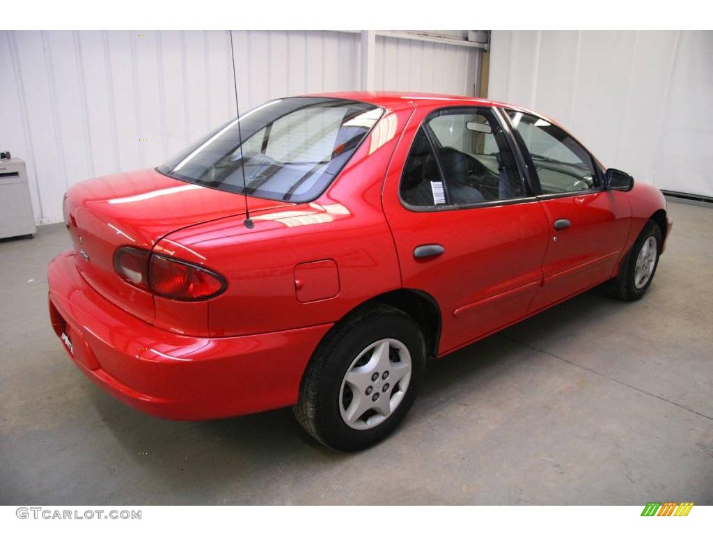 2002 Cavalier Sedan - Bright Red / Graphite photo #5