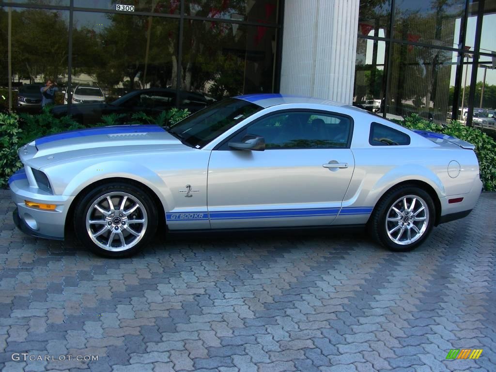 2009 Mustang Shelby GT500KR Coupe - Brilliant Silver Metallic / Black/Black photo #2