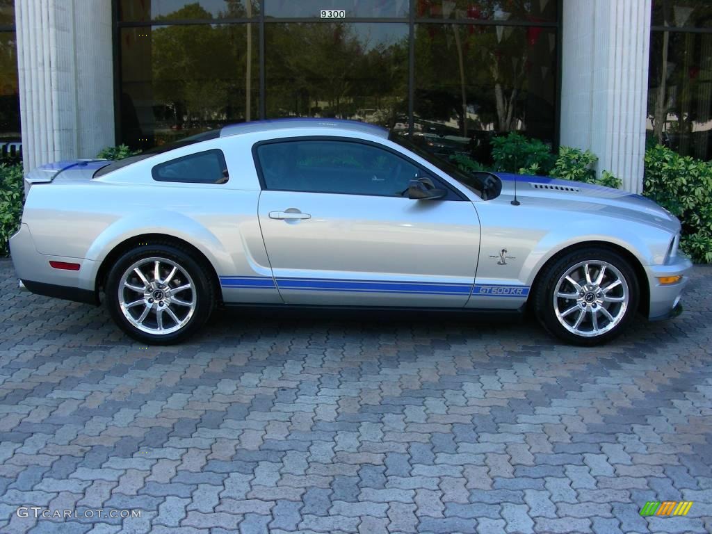 2009 Mustang Shelby GT500KR Coupe - Brilliant Silver Metallic / Black/Black photo #4