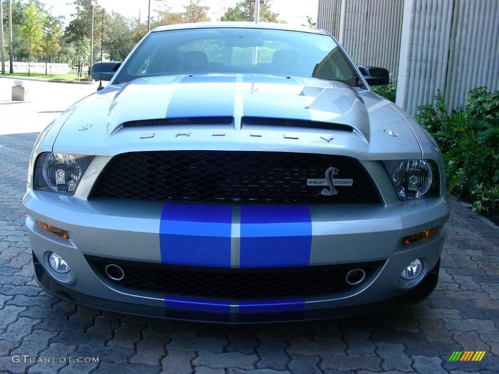 2009 Mustang Shelby GT500KR Coupe - Brilliant Silver Metallic / Black/Black photo #5