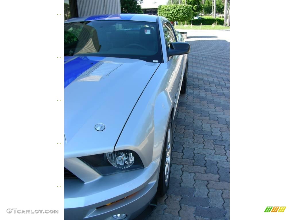 2009 Mustang Shelby GT500KR Coupe - Brilliant Silver Metallic / Black/Black photo #7