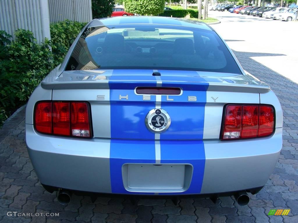 2009 Mustang Shelby GT500KR Coupe - Brilliant Silver Metallic / Black/Black photo #8