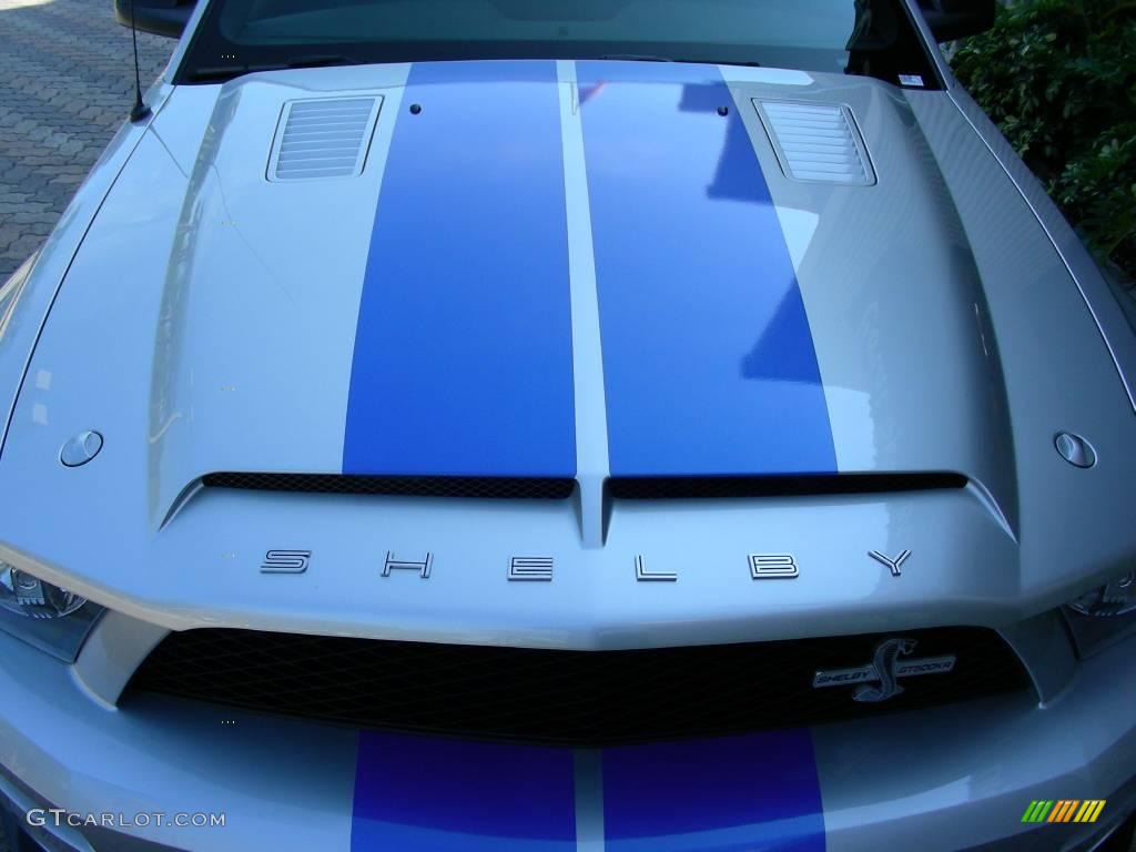 2009 Mustang Shelby GT500KR Coupe - Brilliant Silver Metallic / Black/Black photo #13