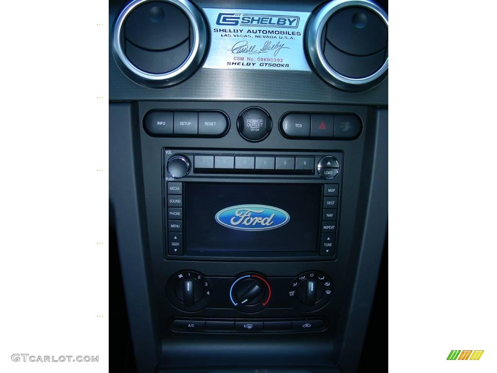 2009 Ford Mustang Shelby GT500KR Coupe Controls Photo #24799214