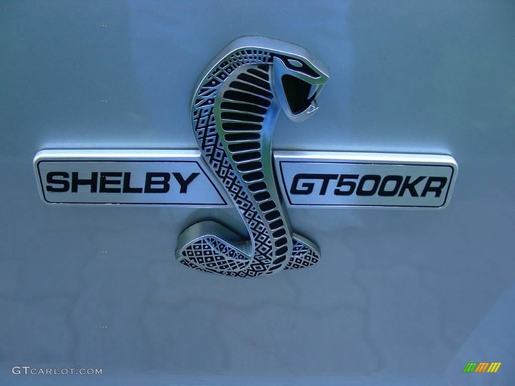2009 Mustang Shelby GT500KR Coupe - Brilliant Silver Metallic / Black/Black photo #40