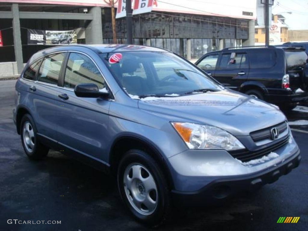 2007 CR-V LX 4WD - Glacier Blue Metallic / Gray photo #6