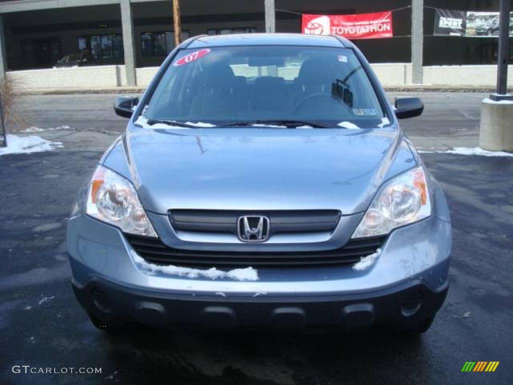 2007 CR-V LX 4WD - Glacier Blue Metallic / Gray photo #7