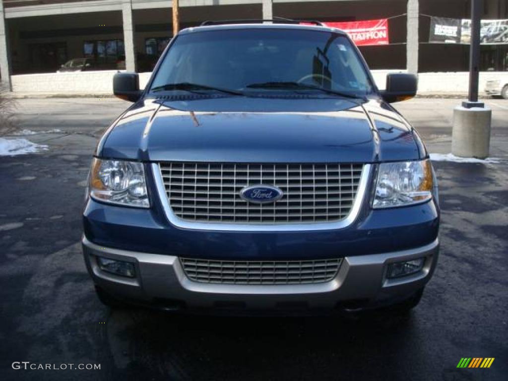 2003 Expedition Eddie Bauer 4x4 - Medium Wedgewood Blue Metallic / Medium Parchment photo #7
