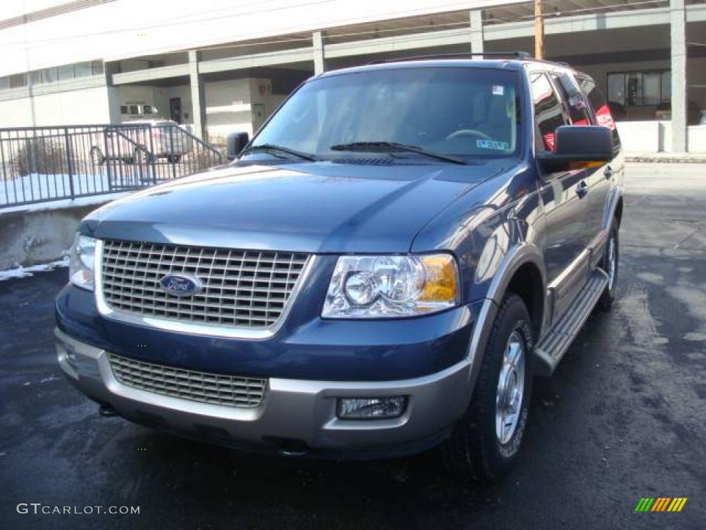 2003 Expedition Eddie Bauer 4x4 - Medium Wedgewood Blue Metallic / Medium Parchment photo #8