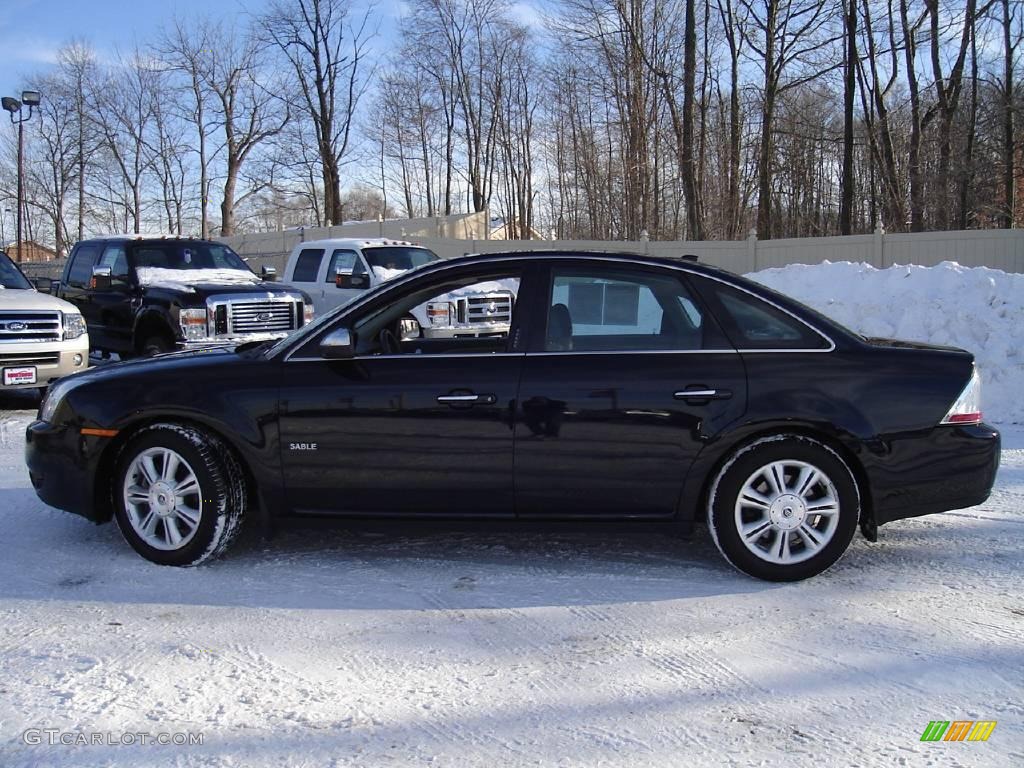 2008 Sable Premier Sedan - Black / Medium Light Stone photo #2