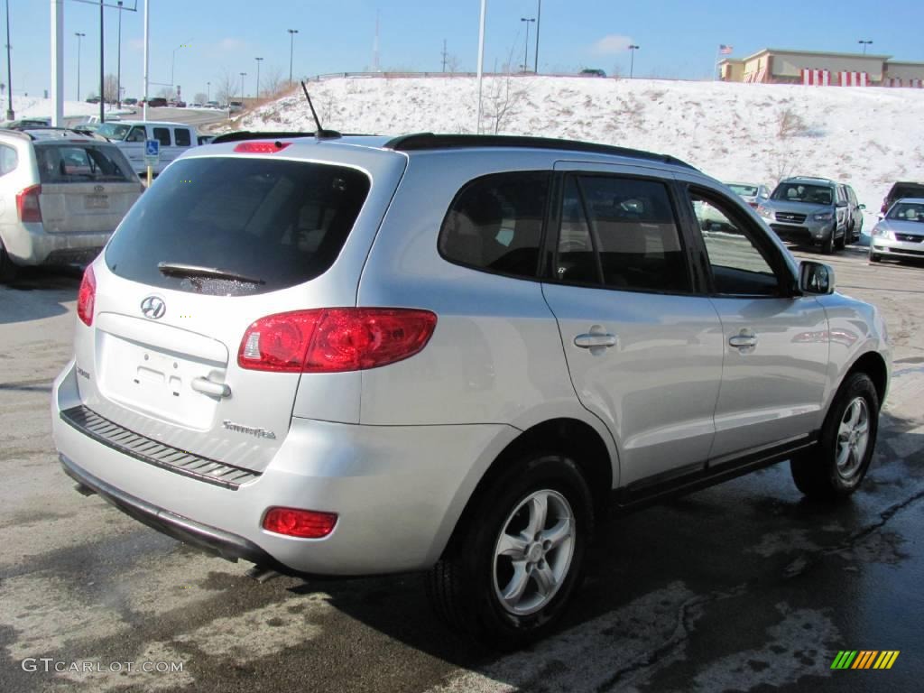 2008 Santa Fe GLS - Bright Silver / Gray photo #7