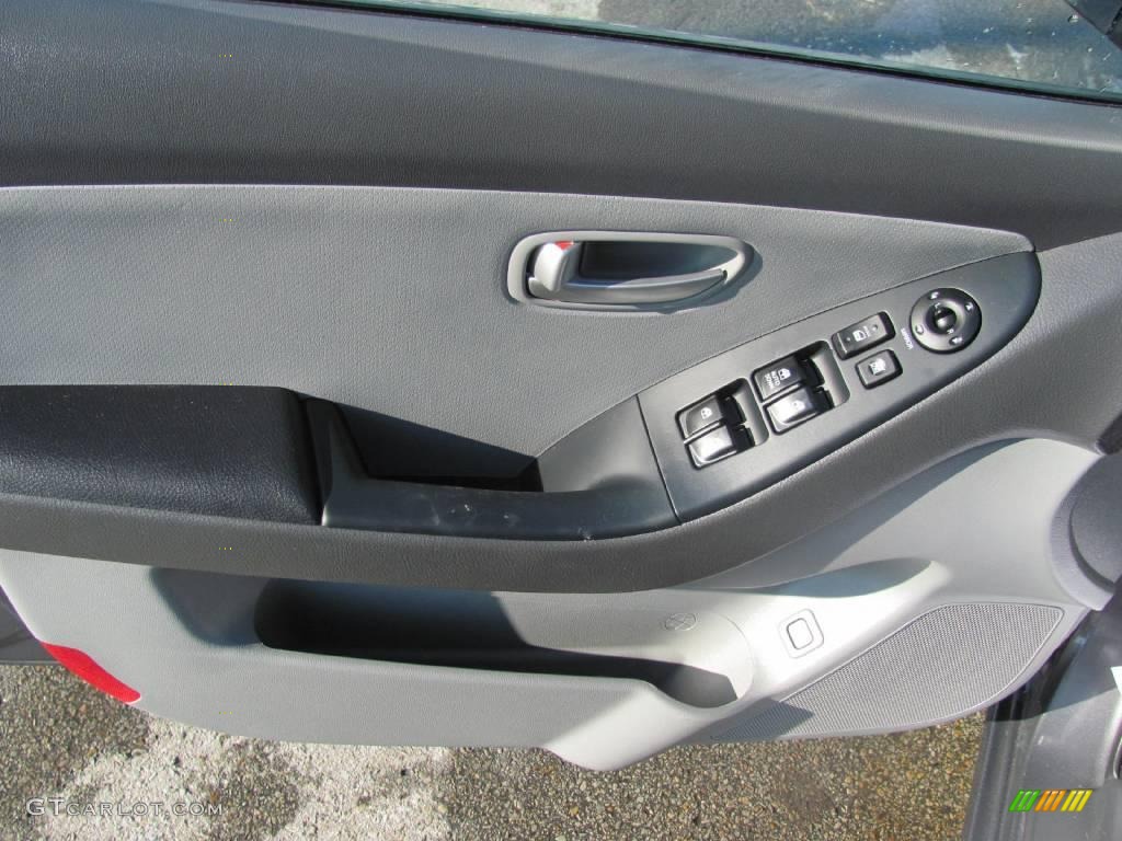 2008 Elantra SE Sedan - Carbon Gray Metallic / Gray photo #15