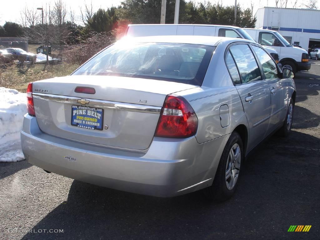 2006 Malibu LS Sedan - Silverstone Metallic / Titanium Gray photo #5