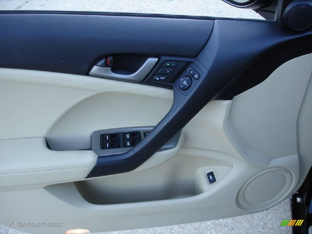 2009 TSX Sedan - Crystal Black Pearl / Parchment photo #9