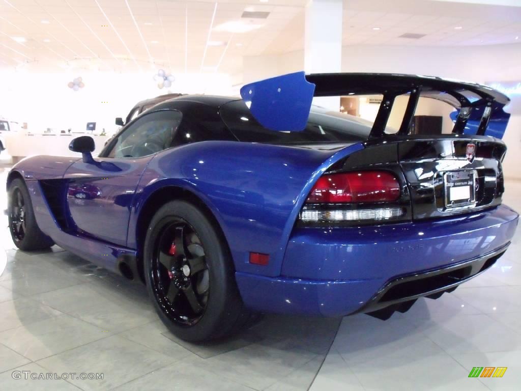 2009 Viper SRT-10 ACR Coupe - Viper GTS Blue / Black/Blue photo #2
