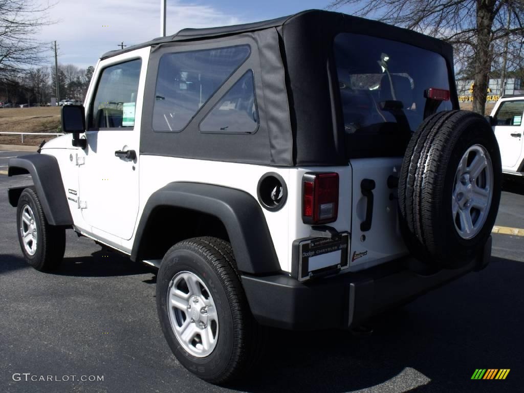 2010 Wrangler Sport 4x4 - Stone White / Dark Slate Gray/Medium Slate Gray photo #2