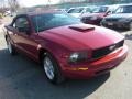 2008 Dark Candy Apple Red Ford Mustang V6 Deluxe Convertible  photo #4