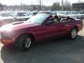 2008 Dark Candy Apple Red Ford Mustang V6 Deluxe Convertible  photo #14