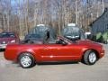 2008 Dark Candy Apple Red Ford Mustang V6 Deluxe Convertible  photo #16