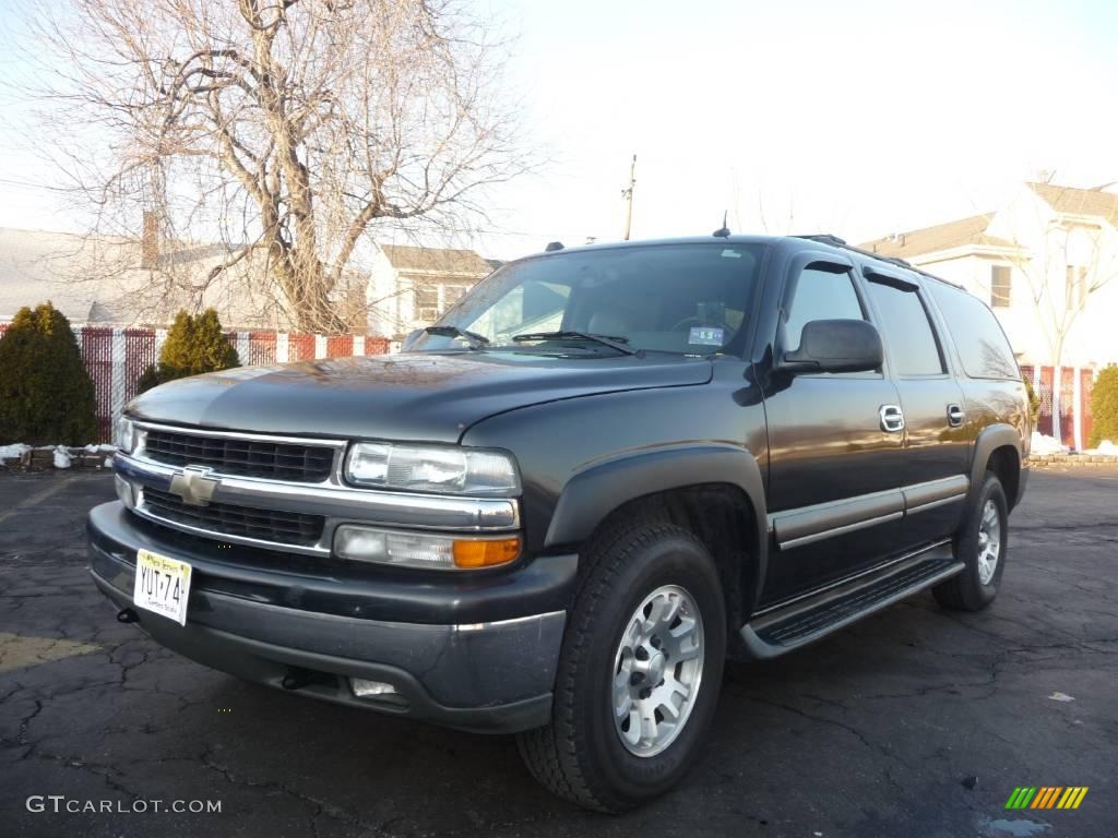 2004 Suburban 1500 LT 4x4 - Dark Green Metallic / Gray/Dark Charcoal photo #1
