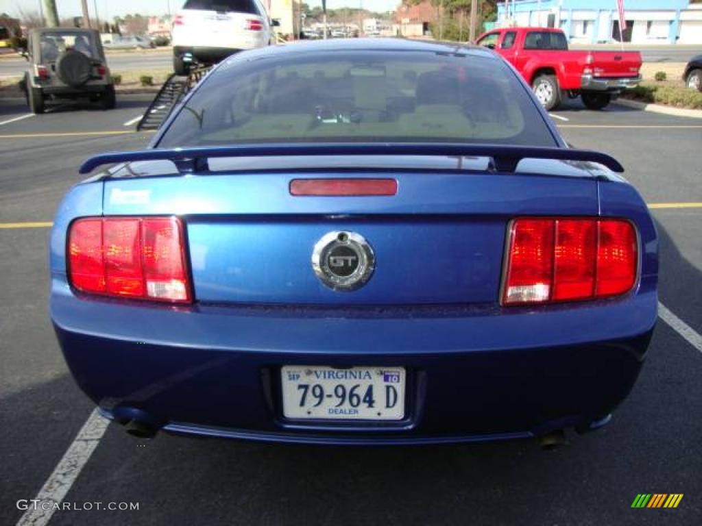 2006 Mustang GT Premium Coupe - Vista Blue Metallic / Light Parchment photo #4