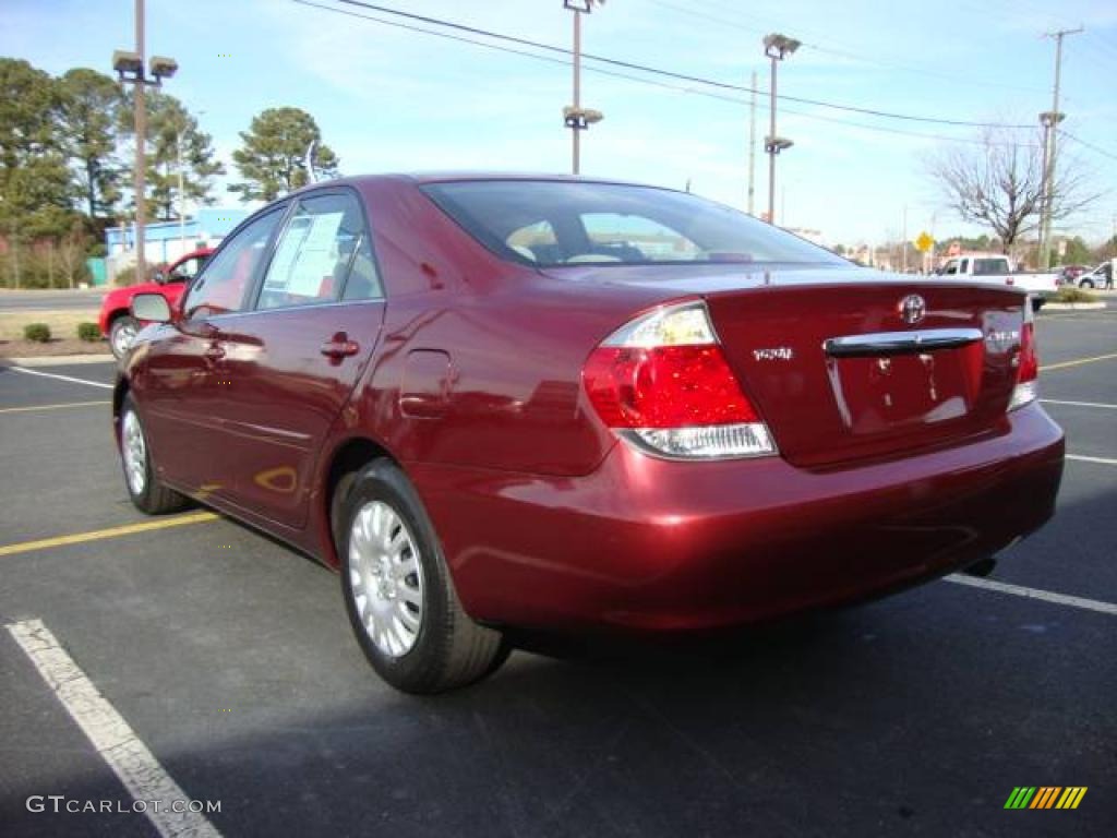 2006 Camry LE - Salsa Red Pearl / Taupe photo #3