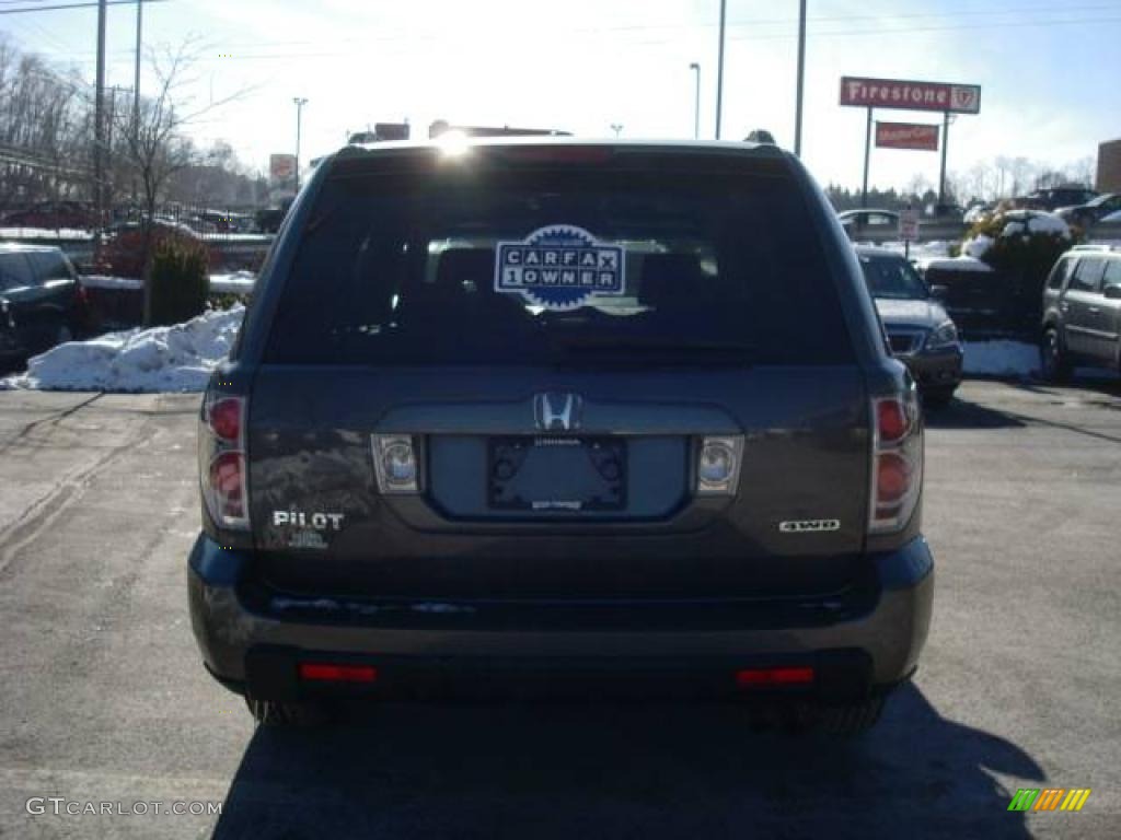 2007 Pilot EX-L 4WD - Nimbus Gray Metallic / Gray photo #3