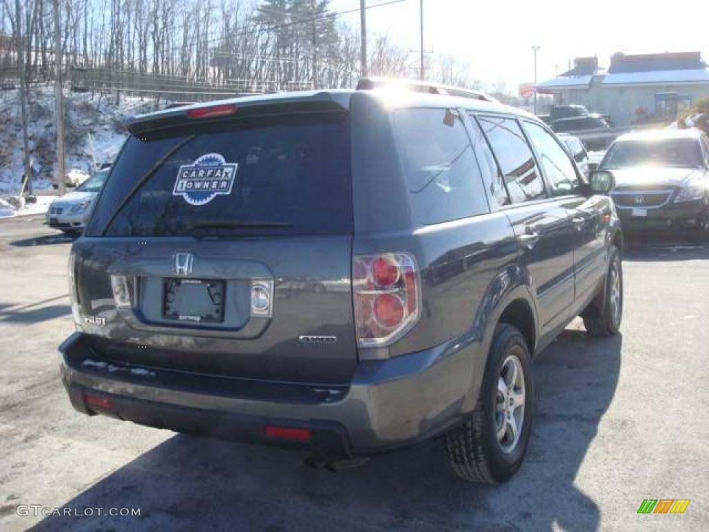 2007 Pilot EX-L 4WD - Nimbus Gray Metallic / Gray photo #4