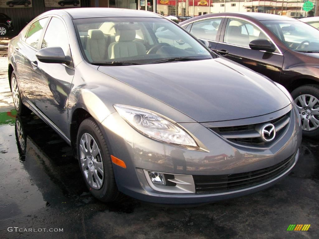 2010 MAZDA6 i Sport Sedan - Comet Gray Mica / Beige photo #8