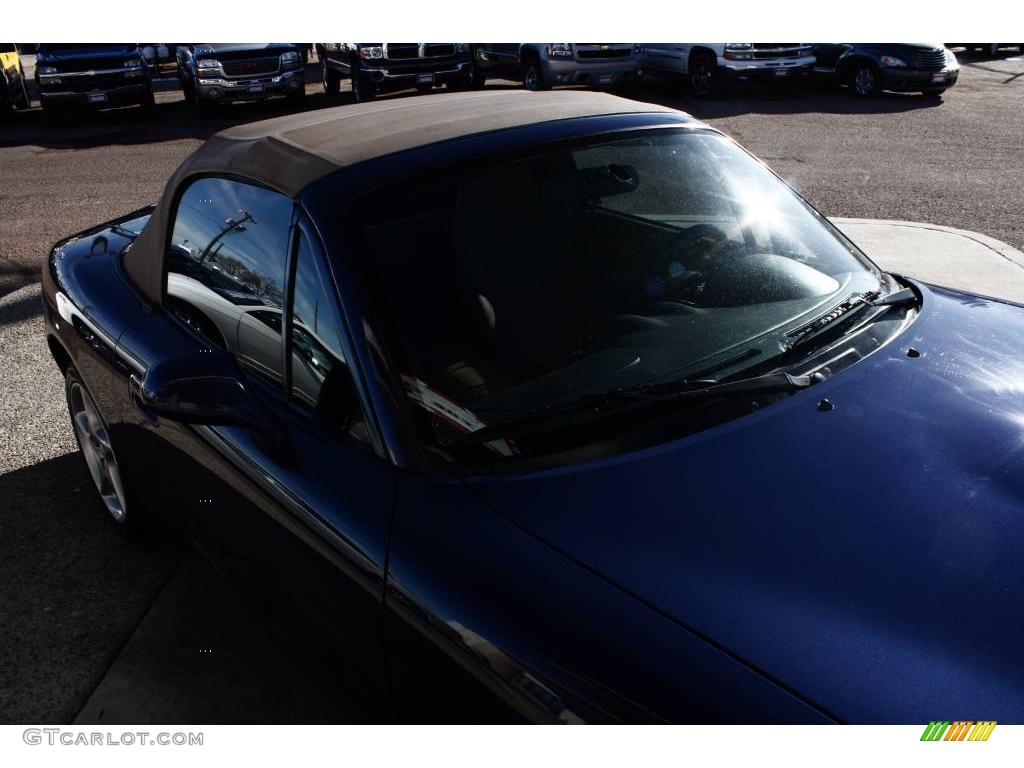 2001 MX-5 Miata LS Roadster - Midnight Blue Mica / Tan photo #18