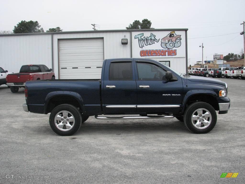 2005 Ram 1500 SLT Quad Cab 4x4 - Atlantic Blue Pearl / Dark Slate Gray photo #3